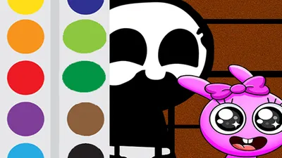 Baby Sprunki Coloring Fun