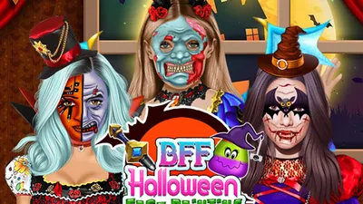 BFF Halloween Face Paint - Spooky Fun Dress Up