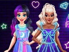Neon BFF Style - 3D Fashion Dress Up Game