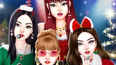 Black Pink Festive Dress Up