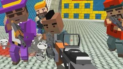 GunGame: Blocky Combat - Intense Pixel FPS Arena Shooter