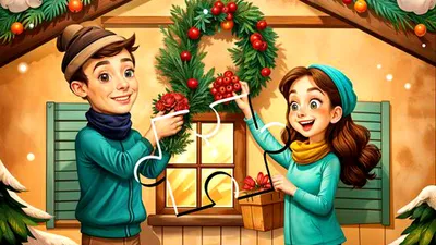 Jingled Pieces Puzzle: Festive Match 3 Fun