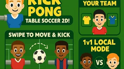 Kick Pong: Table Soccer Battle - Arcade Football Game