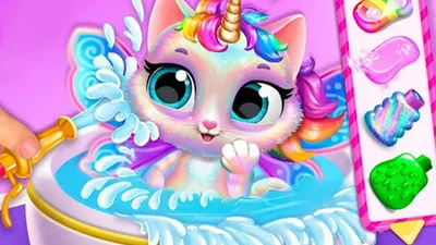 My Unicorn Cat Princess: Pet Care & Dress Up