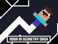 Noob Dash Geometry - Rhythm Platformer Game