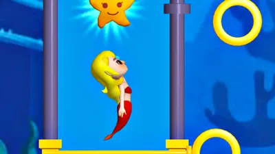 Pull Mermaid Out Puzzle: Brain Teaser & Rescue Game