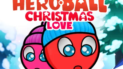 Red Ball Holiday Run - Christmas Adventure Game