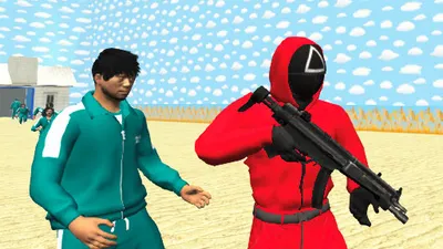 Squid Game Swarm – 3D Guard Shooter