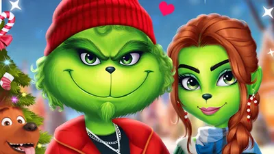Grinch Holiday Fashion Party - Christmas Dress-Up Game
